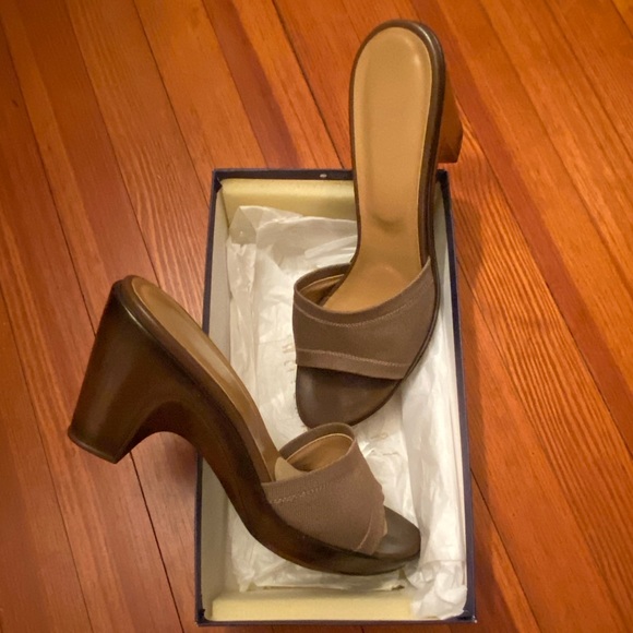 Like new! Stuart Weitzman platform slides - Picture 1 of 6